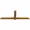 Ekena Millwork Eugene Rough Sawn Timber Gable Bracket, Western Red Cedar, 60"W x 22"H x 2"D x 4"F, 9/12 Pitch GBW060X22X0204EUG00RWR - alternate 5